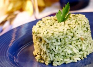 arroz branco com brocolis